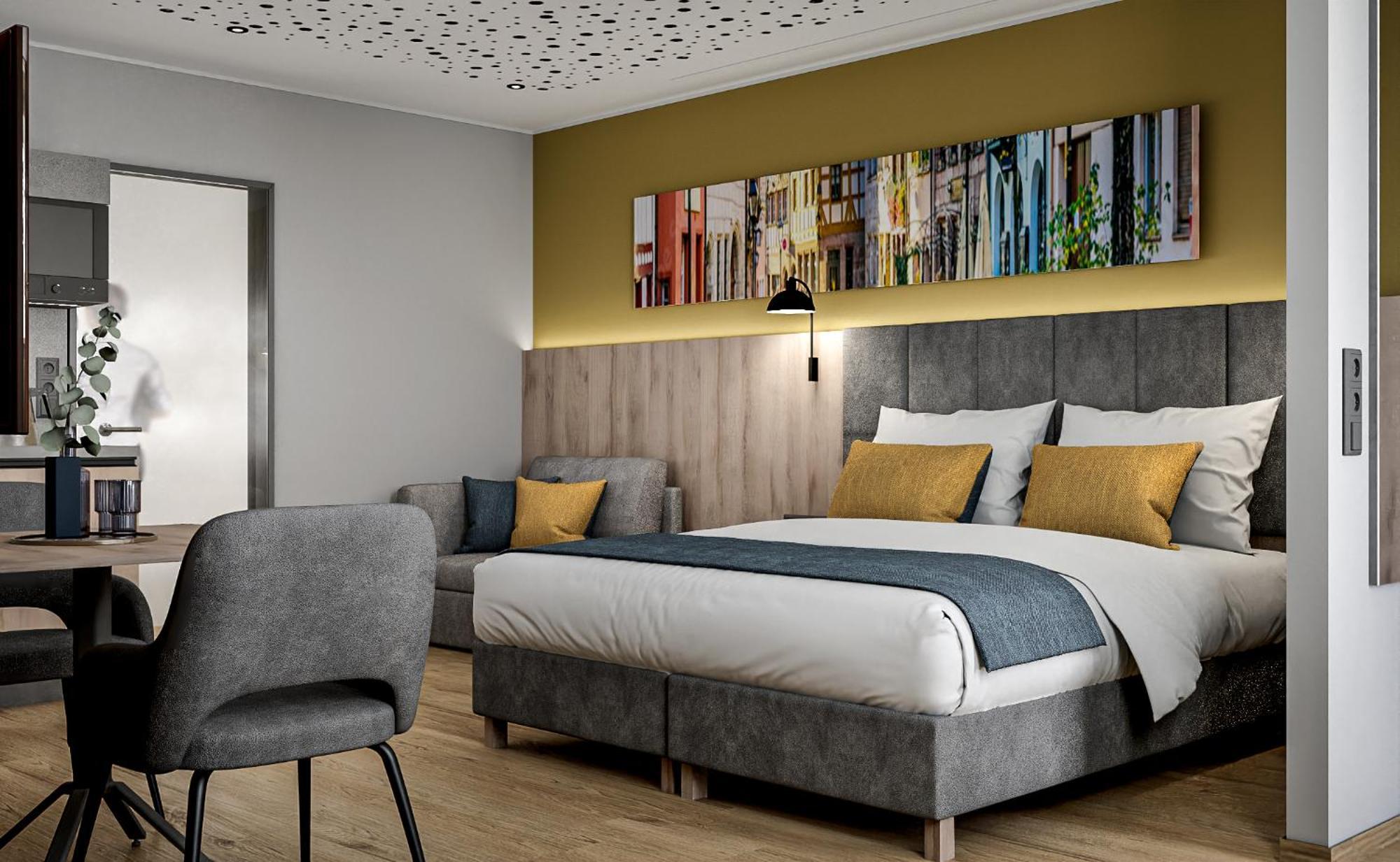Xzllenz Traum Studio-Apartment, Frei-Parken, U-Bahn, Kueche 纽伦堡 客房 照片